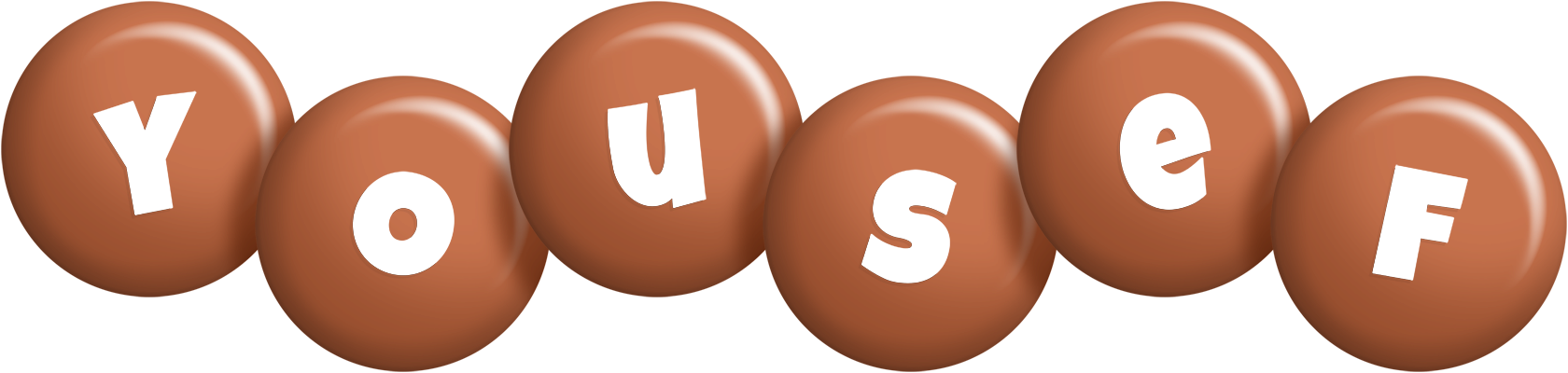 Yousef candy-brown logo