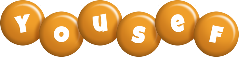 Yousef candy-orange logo