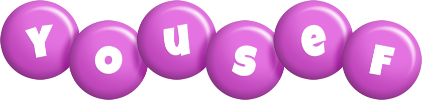 Yousef candy-purple logo