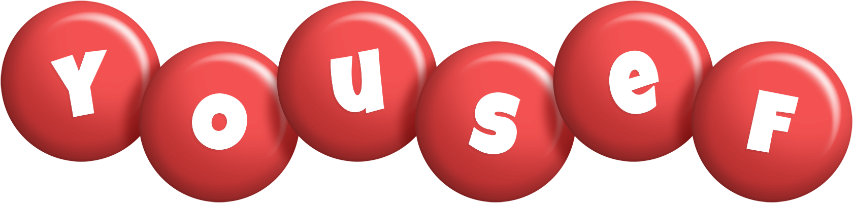 Yousef candy-red logo