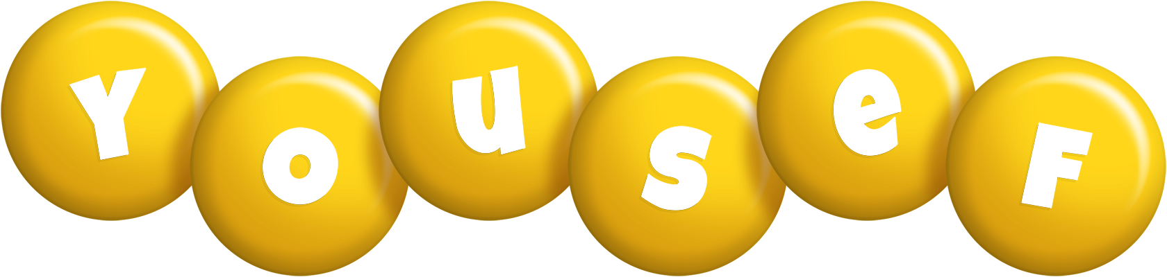 Yousef candy-yellow logo
