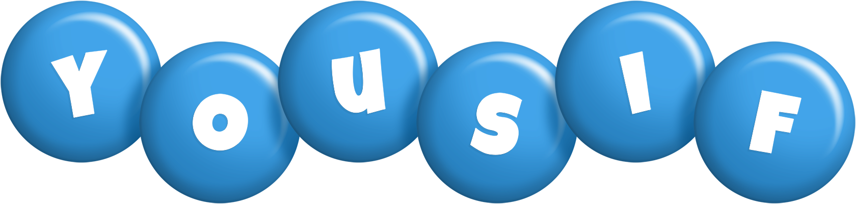 Yousif candy-blue logo