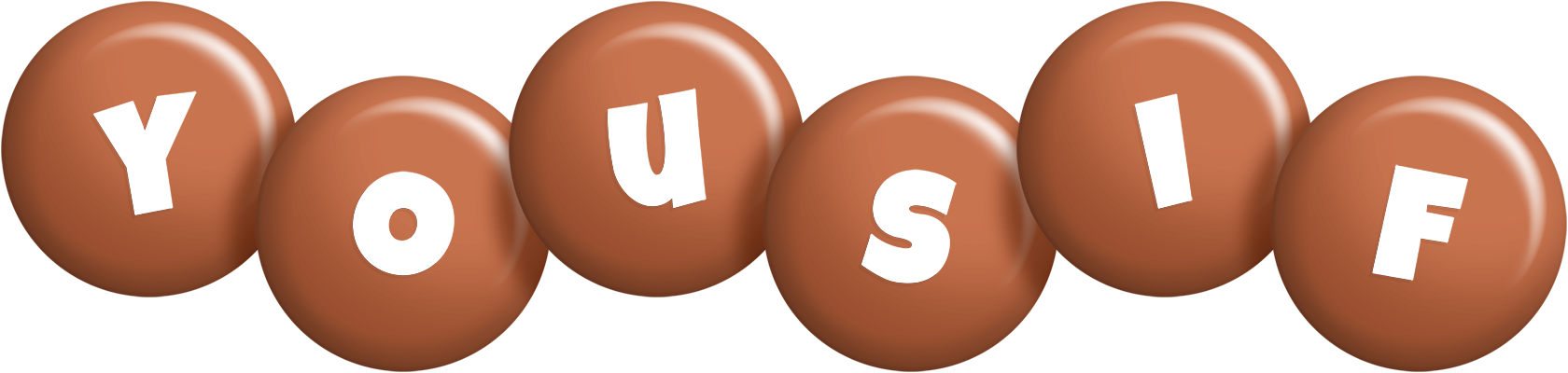 Yousif candy-brown logo