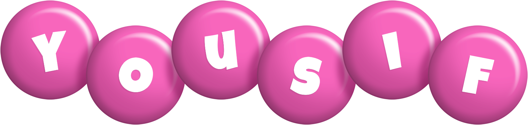 Yousif candy-pink logo