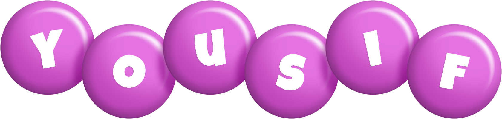 Yousif candy-purple logo