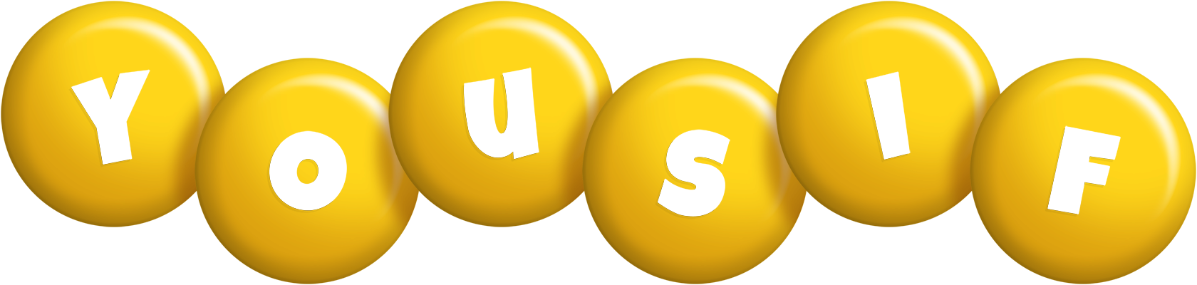 Yousif candy-yellow logo