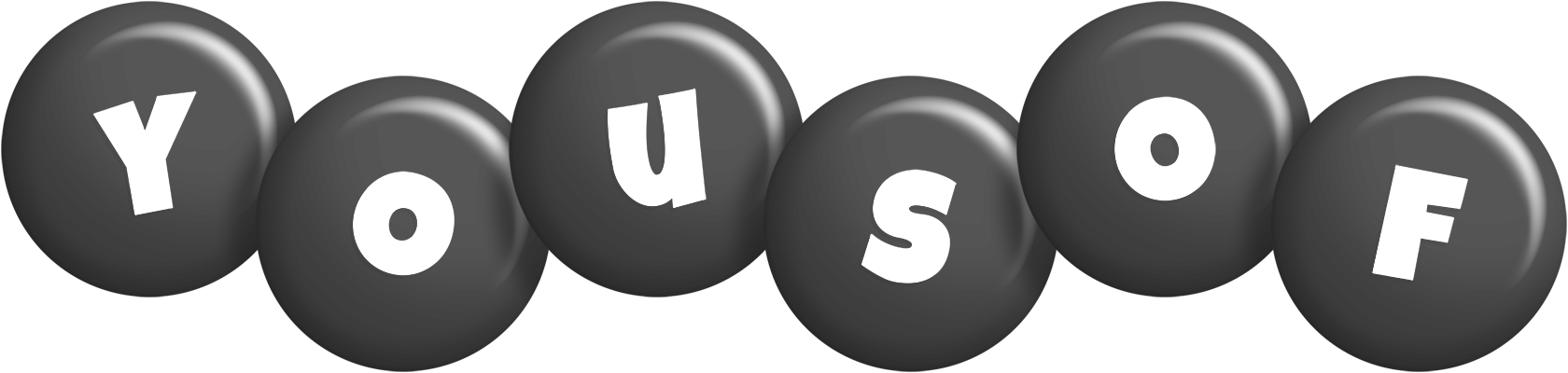 Yousof candy-black logo