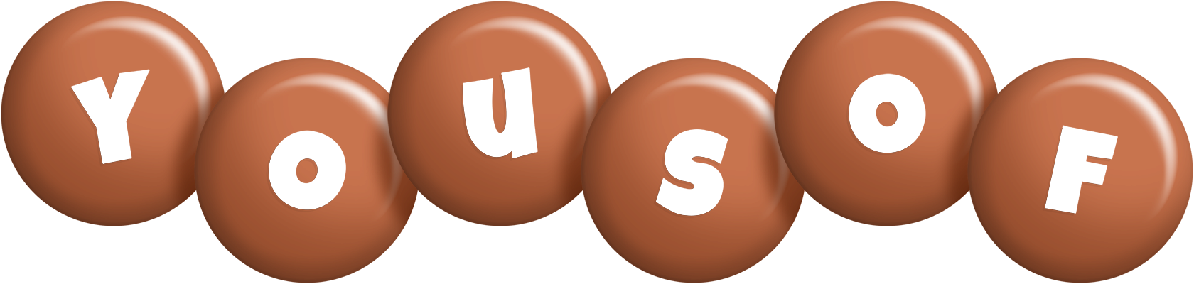 Yousof candy-brown logo