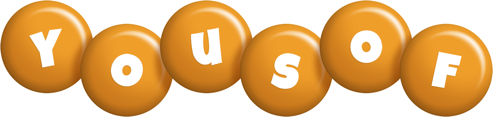 Yousof candy-orange logo