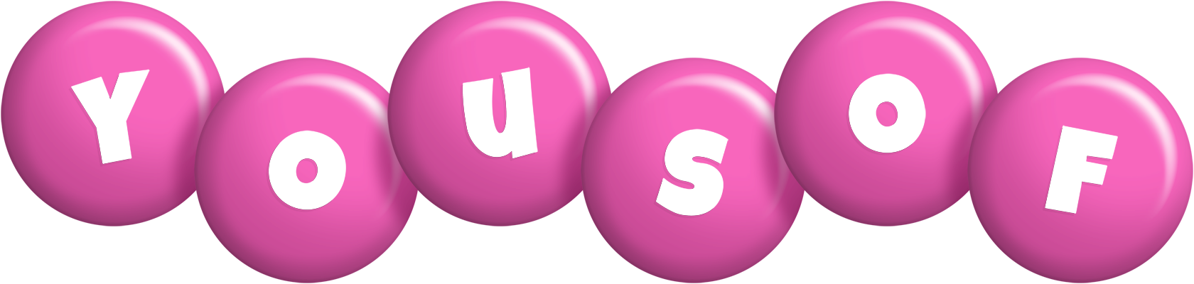 Yousof candy-pink logo