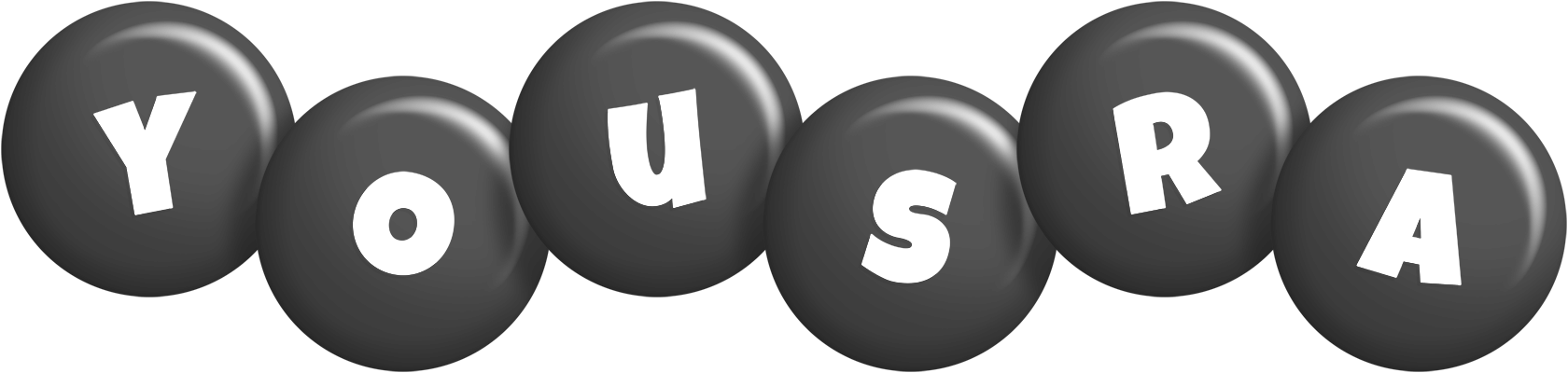 Yousra candy-black logo