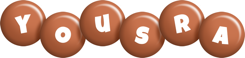 Yousra candy-brown logo