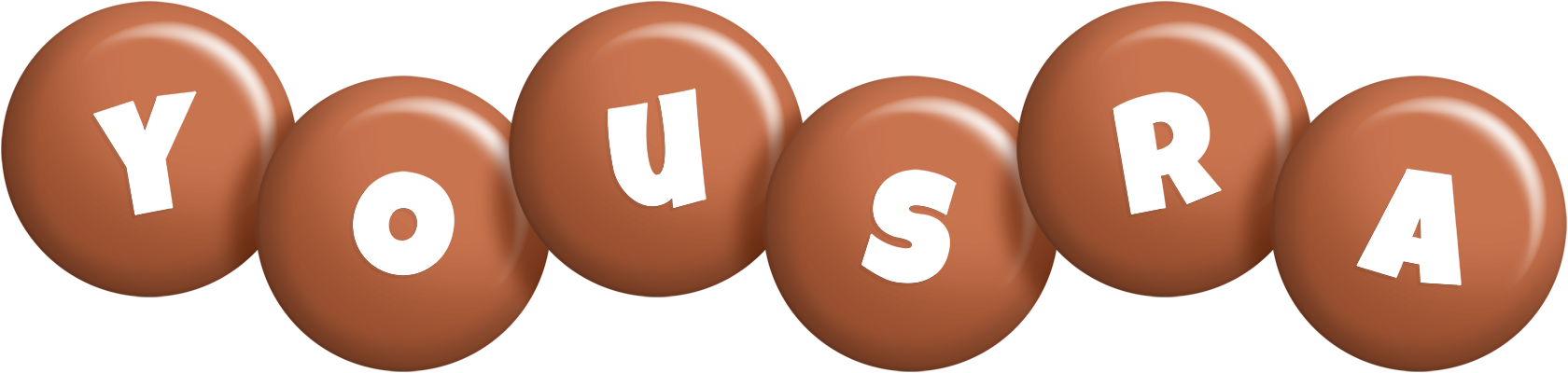 Yousra candy-brown logo