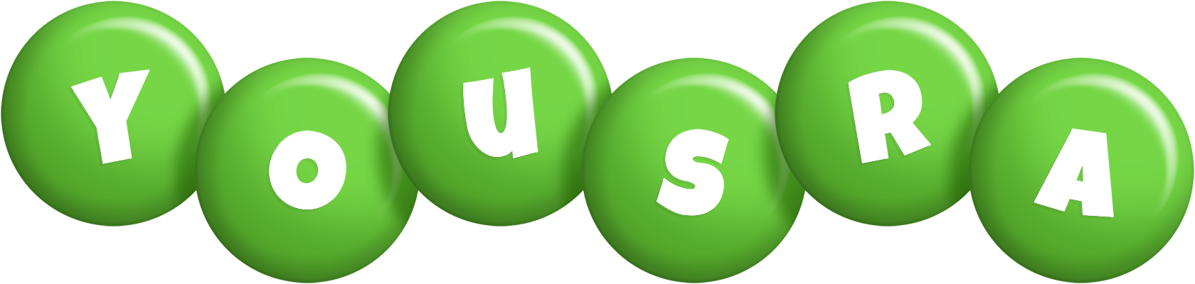 Yousra candy-green logo