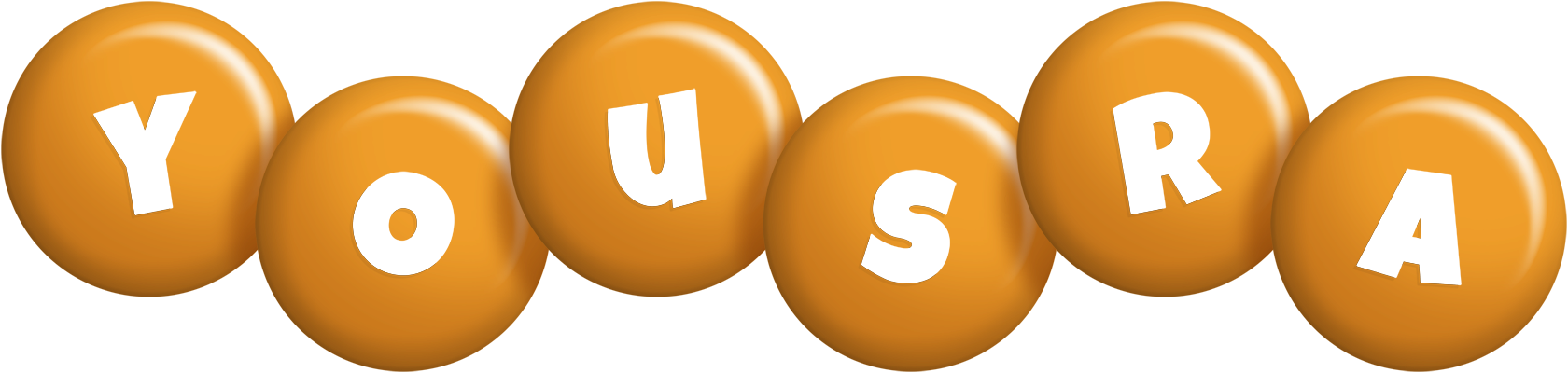 Yousra candy-orange logo