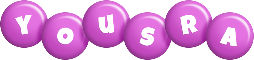 Yousra candy-purple logo