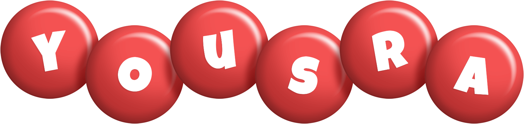 Yousra candy-red logo