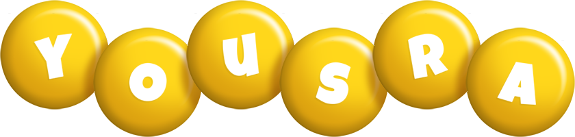 Yousra candy-yellow logo