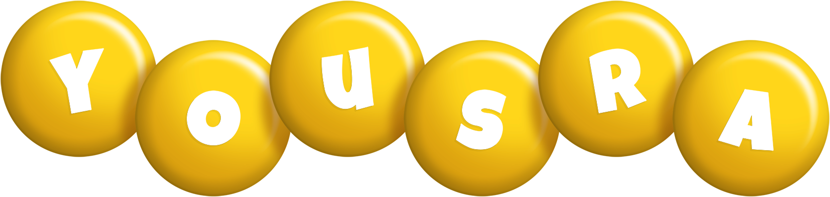 Yousra candy-yellow logo
