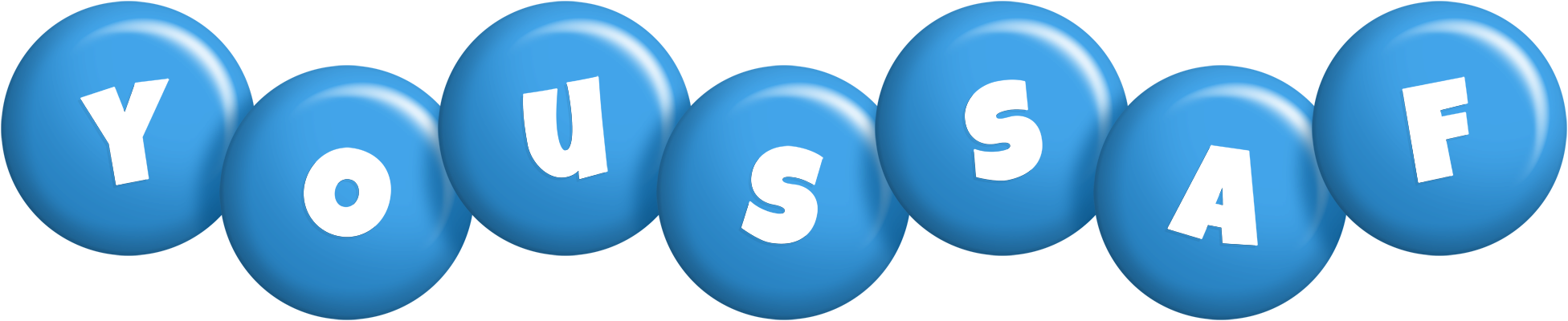 Youssaf candy-blue logo