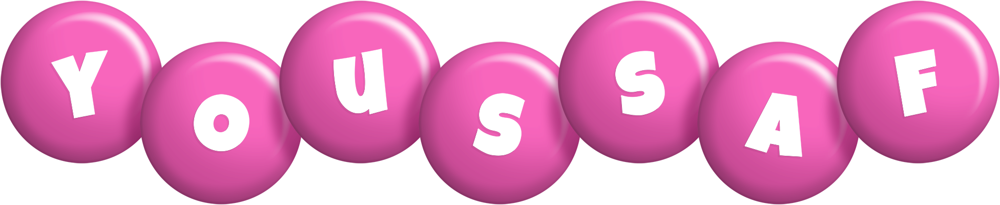 Youssaf candy-pink logo