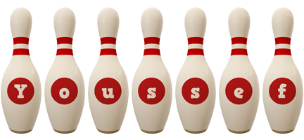 Youssef bowling-pin logo