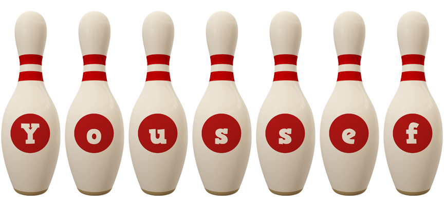 Youssef bowling-pin logo