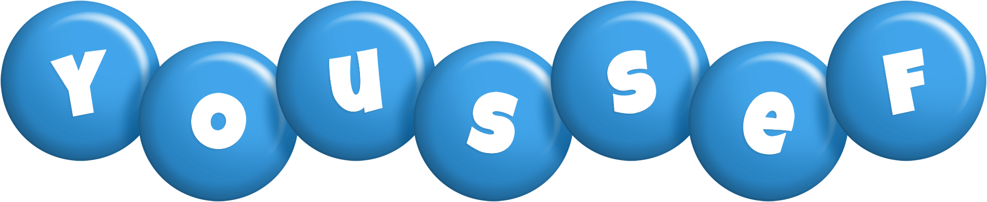 Youssef candy-blue logo