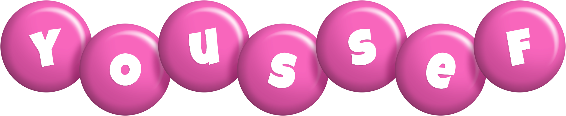 Youssef candy-pink logo