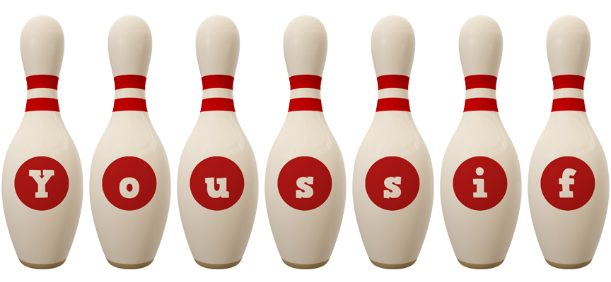 Youssif bowling-pin logo