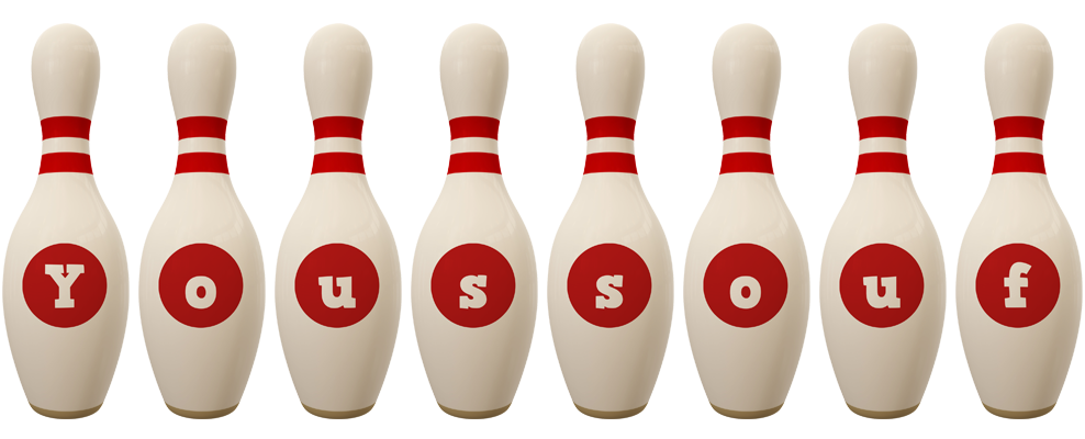 Youssouf bowling-pin logo