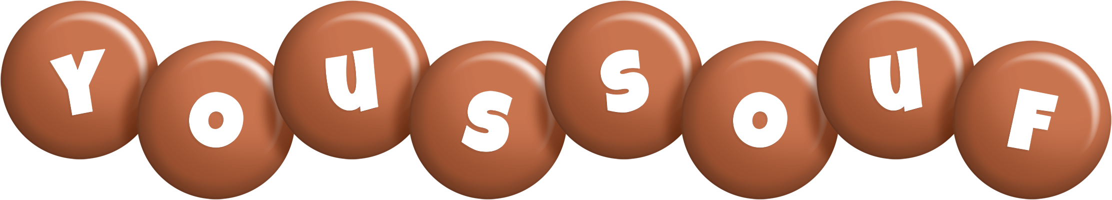 Youssouf candy-brown logo