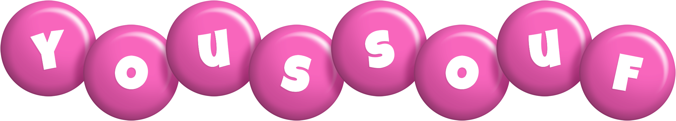 Youssouf candy-pink logo