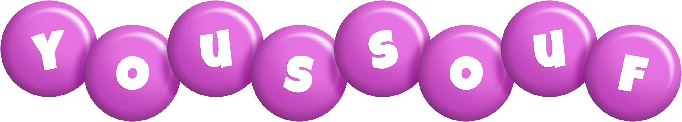 Youssouf candy-purple logo