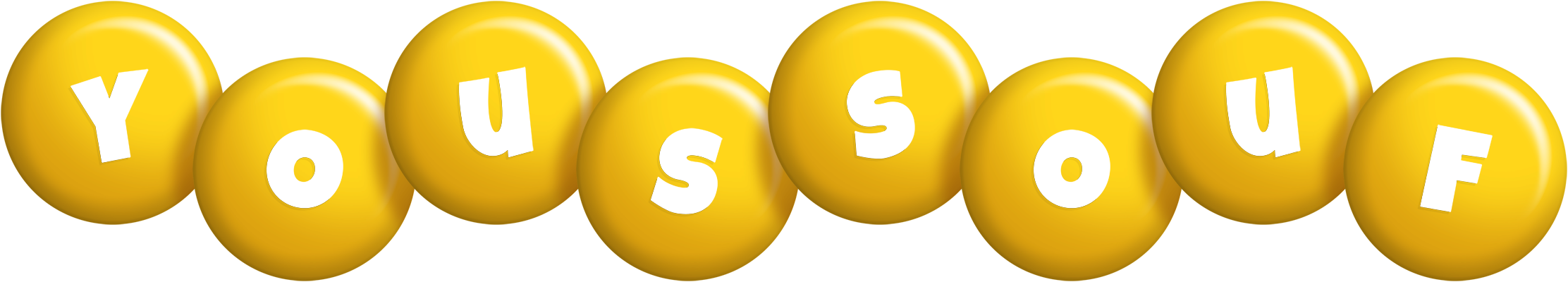 Youssouf candy-yellow logo