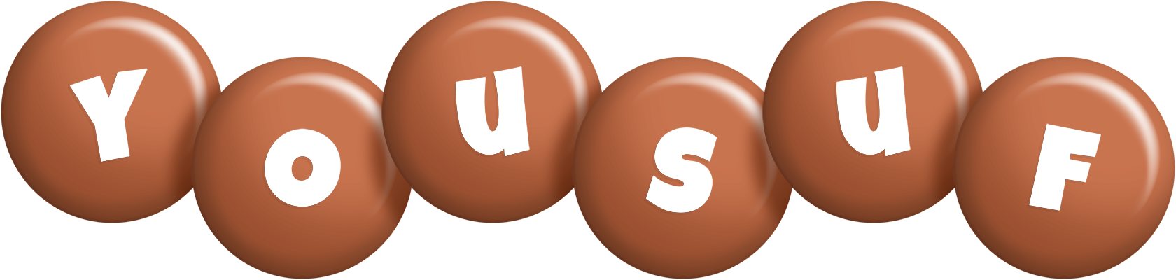 Yousuf candy-brown logo