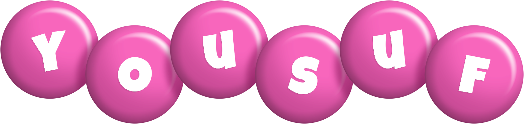 Yousuf candy-pink logo