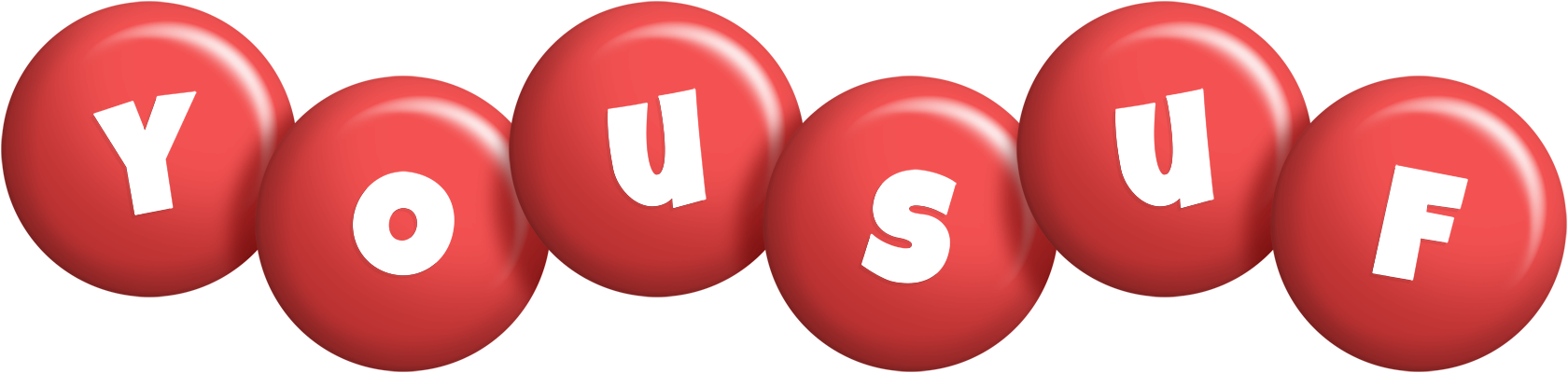 Yousuf candy-red logo