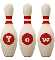 Yow bowling-pin logo