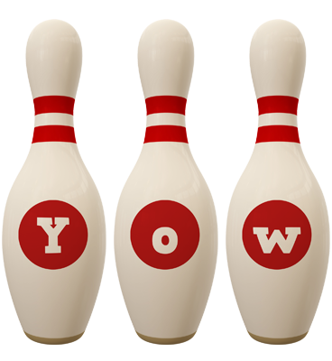 Yow bowling-pin logo