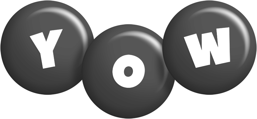 Yow candy-black logo