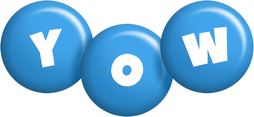 Yow candy-blue logo
