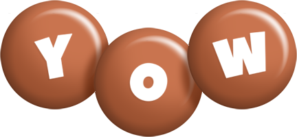 Yow candy-brown logo