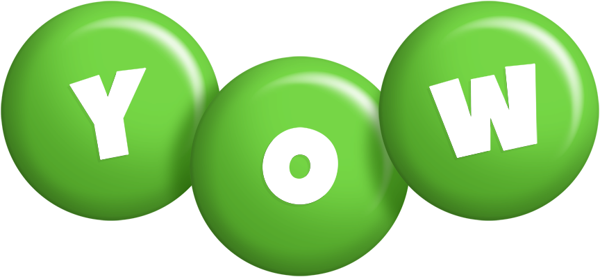 Yow candy-green logo