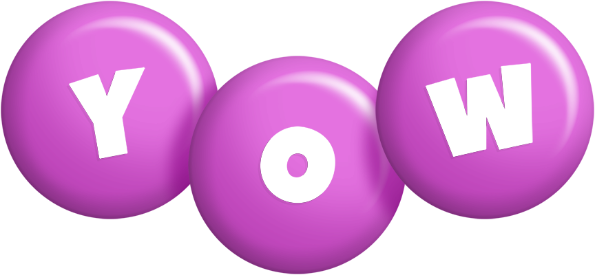 Yow candy-purple logo