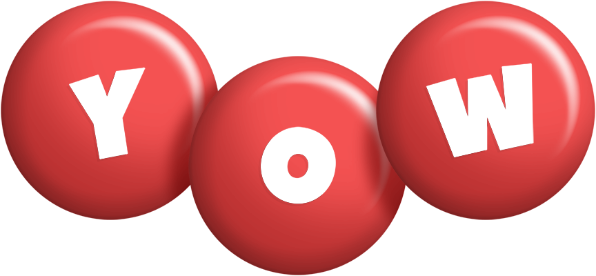 Yow candy-red logo