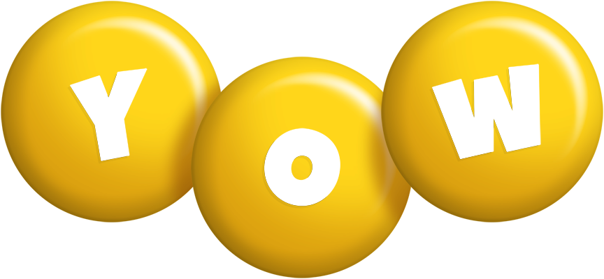 Yow candy-yellow logo