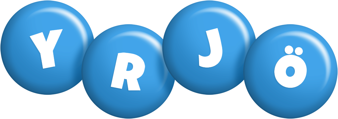 Yrjö candy-blue logo