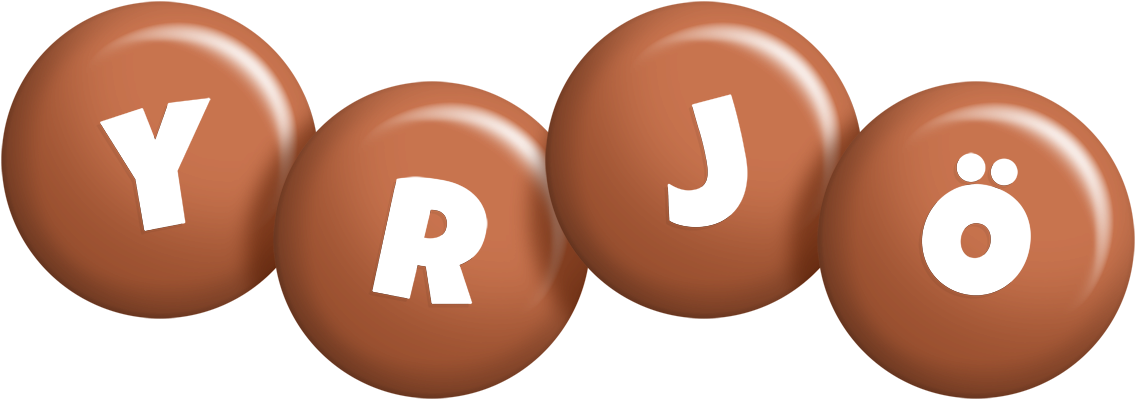 Yrjö candy-brown logo