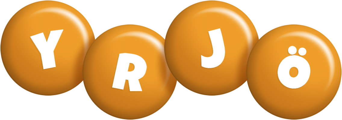Yrjö candy-orange logo
